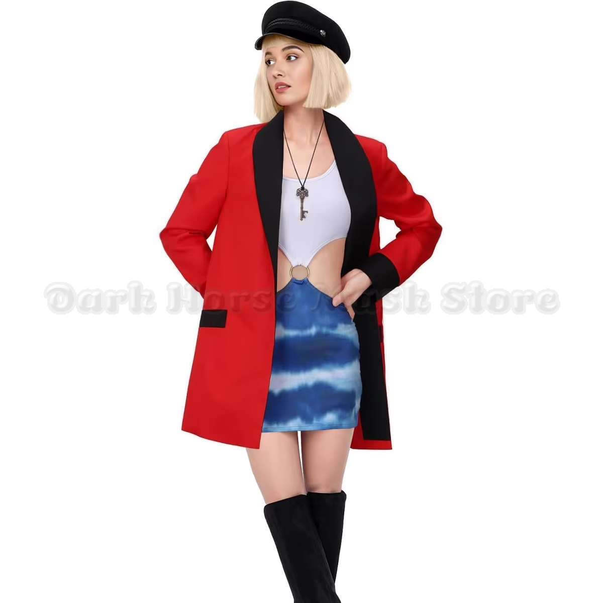 Womens Blazer - วิเวียน วอร์ดคอสเพลย์เครื่องแต่งกายภาพยนตร์ผู้หญิงสวยเสื้อเบลเซอร์สีแดงฮาโลวีนคาร์นิวัลชุดสวมบทบาทสำหรับผู้หญิงชุดปาร์ตี้