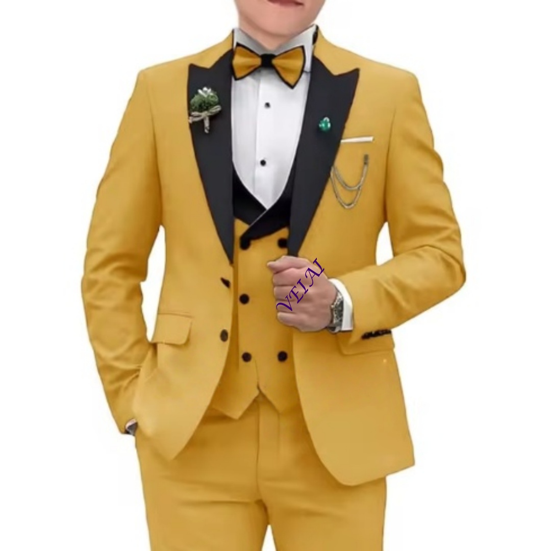 Formal Dress - ชุดสูทเด็กผู้ชายแบบทางการ ชุดทักซิโด้สำหรับงานแต่งงาน ชุด 3 ชิ้น เสื้อเบลเซอร์สำหรับเด็ก