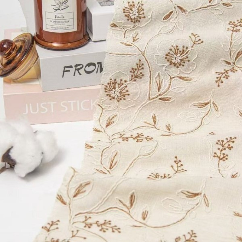 ผ้าลูกไม้ปักลายบนผ้าทูลล์ ผ้าล - Lace Dress บทวิจารณ์และราคา