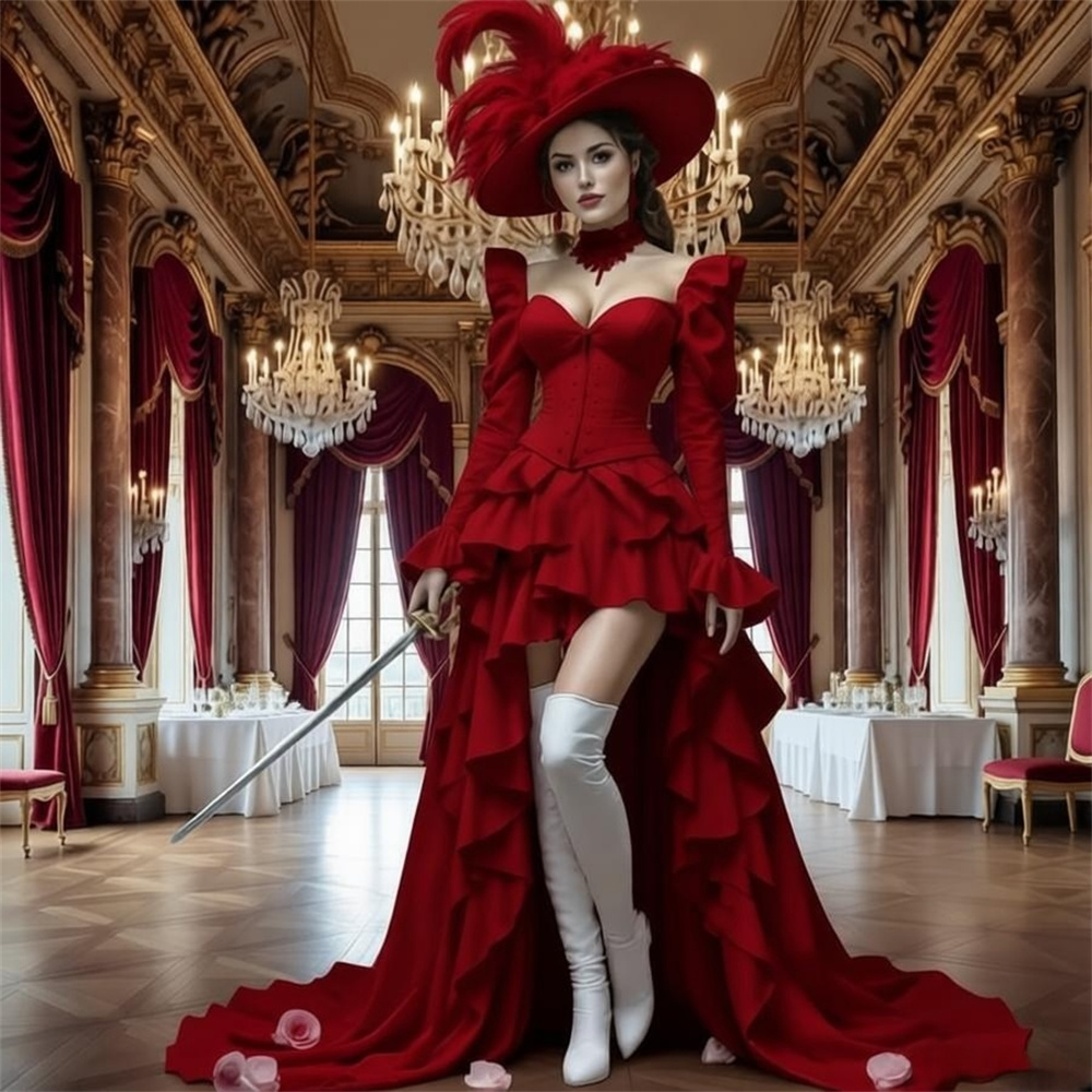 ชุดเดรสโกธิคสไตล์วินเทจยุคกลาง - Evening Gown บทวิจารณ์และราคา