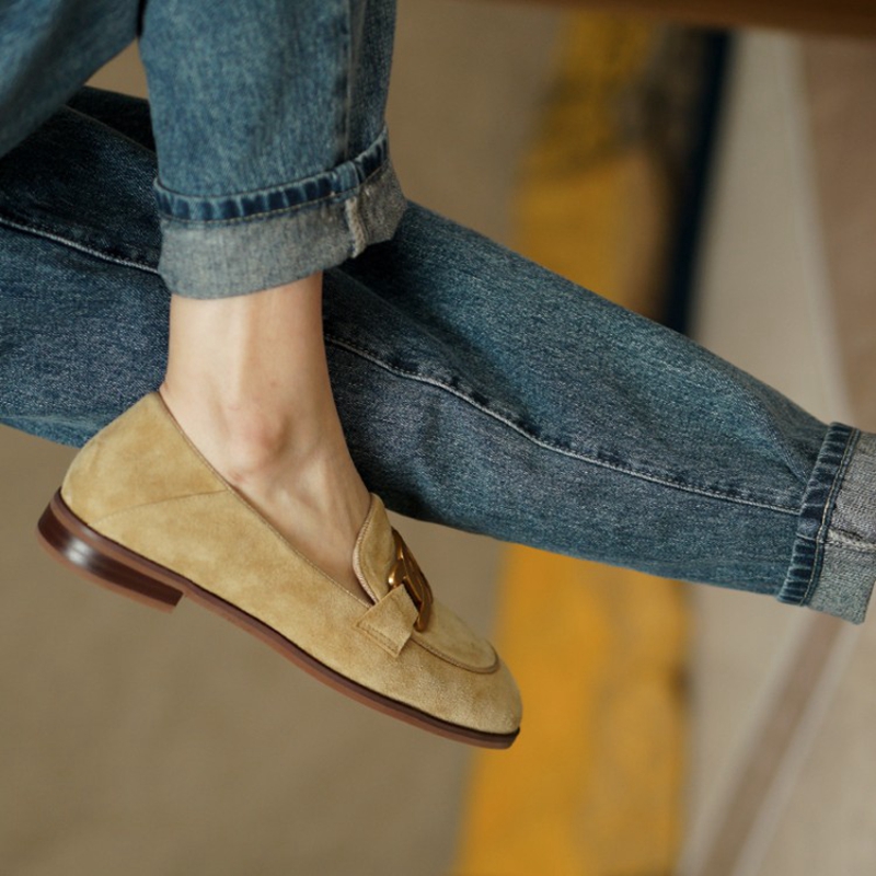 หนังนิ่มหนังผู้หญิง Loafers ฤด - Womens Heels บทวิจารณ์และราคา