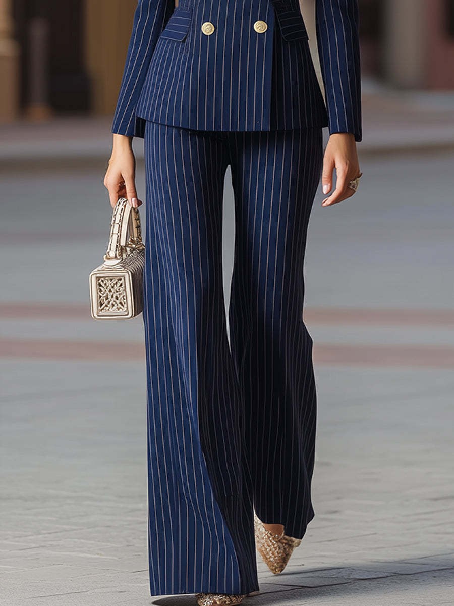 ชุดสูทผู้หญิงสุดหรู สีกรมท่า ก - Tailored Trouser Wide บทวิจารณ์และราคา