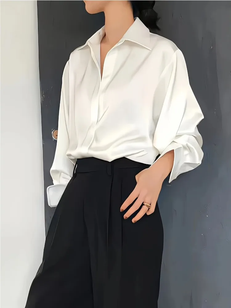 PLUS ขนาดลําลองผู้หญิงผ้าไหมเส - Silk Blouse บทวิจารณ์และราคา