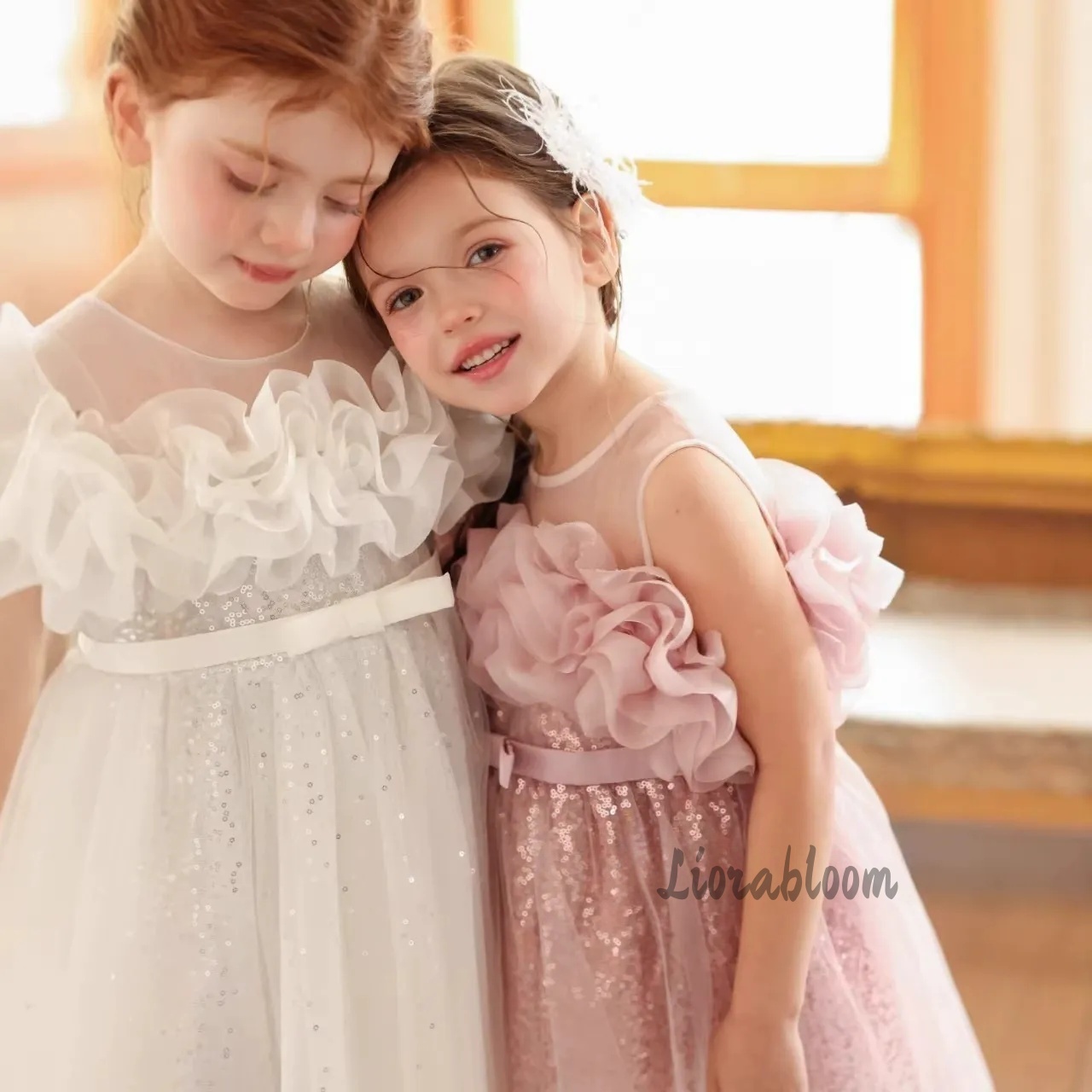ชุดเดรสเด็กผู้หญิงสีชมพู ผ้าทู - Formal Skirt บทวิจารณ์และราคา