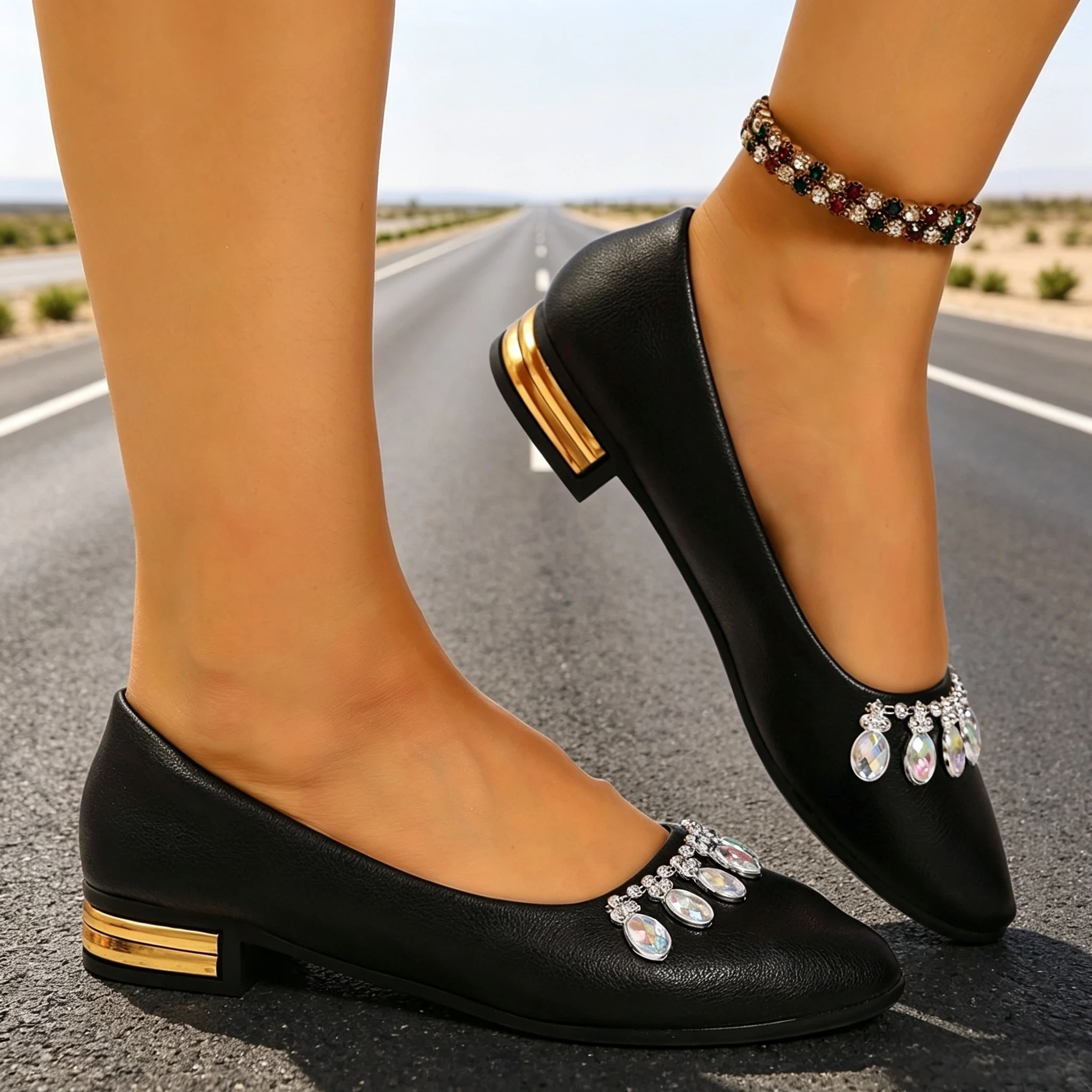 รองเท้าส้นแบนสำหรับผู้หญิง หัว - Womens Heels บทวิจารณ์และราคา