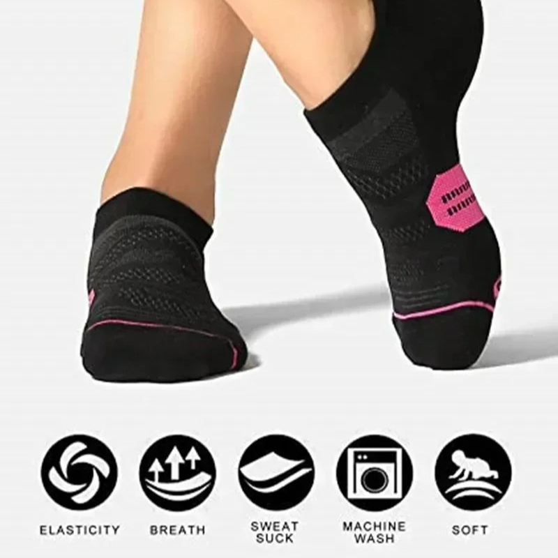 ถุงเท้ากีฬาแบบรัดกล้ามเนื้อสำห - Womens Heels บทวิจารณ์และราคา