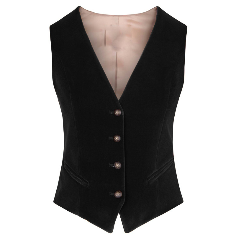 เสื้อกั๊กกำมะหยี่ผู้หญิง คอวี  - Womens Blazer บทวิจารณ์และราคา
