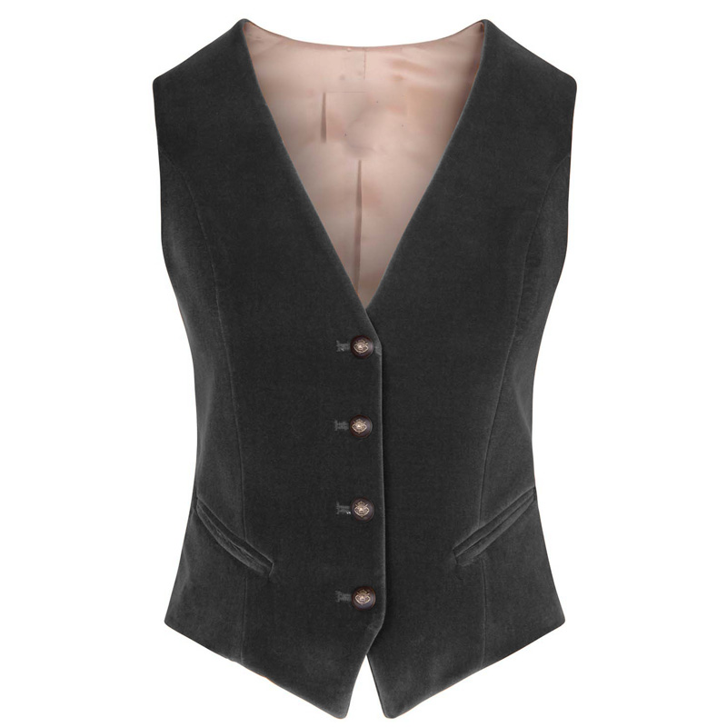 เสื้อกั๊กกำมะหยี่ผู้หญิง คอวี  - Womens Blazer บทวิจารณ์และราคา