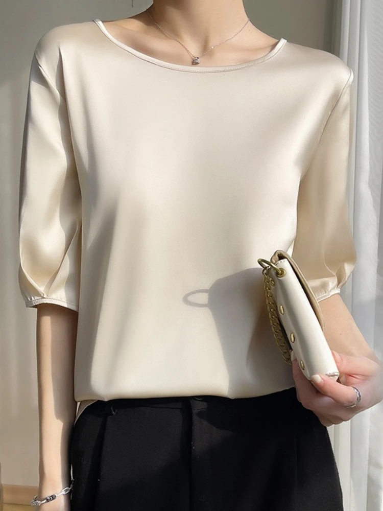 เสื้อผ้าสตรีฤดูร้อนใหม่ เสื้อเ - Silk Blouse บทวิจารณ์และราคา