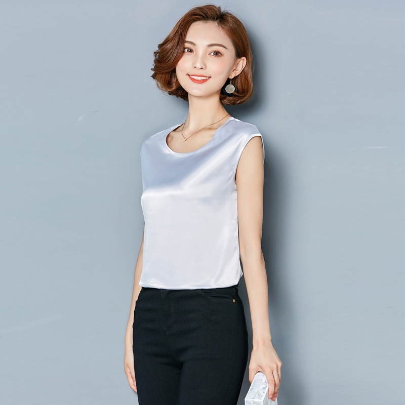 เสื้อกั๊กผ้าไหมเซ็กซี่สำหรับผู - Silk Blouse บทวิจารณ์และราคา
