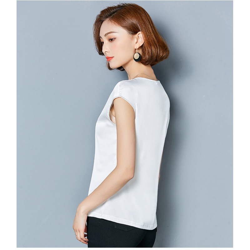 เสื้อกั๊กผ้าไหมเซ็กซี่สำหรับผู - Silk Blouse บทวิจารณ์และราคา